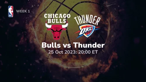 chicago bulls vs oklahoma city thunder prediction & betting tips 10/25/2023 sport preview