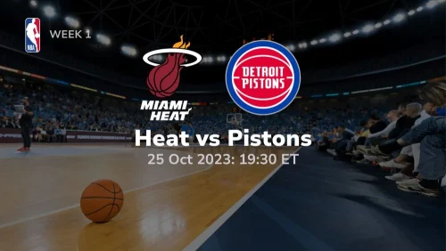 miami heat vs detroit pistons prediction & betting tips 10/25/2023 sport preview