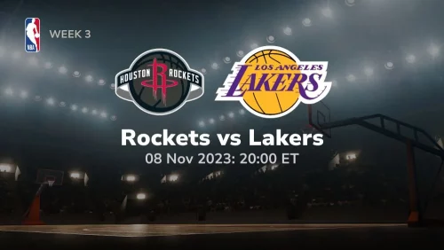 houston rockets vs los angeles lakers Prediction & Betting Tips 11/8/2023 sport preview