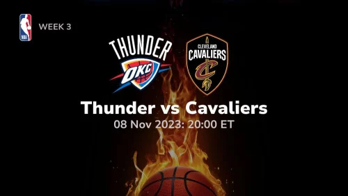 oklahoma city thunder vs cleveland cavaliers Prediction & Betting Tips 11/8/2023 sport preview