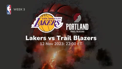 Los Angeles Lakers vs Portland Trail Blazers Prediction & Betting Tips 11/12/2023