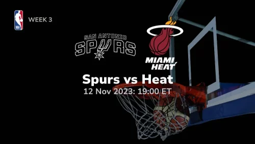 San Antonio Spurs vs Miami Heat Prediction & Betting Tips 11/12/2023