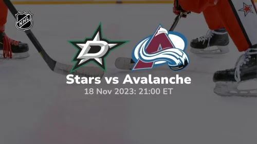dallas stars vs colorado avalanche 11/18/2023 sport preview