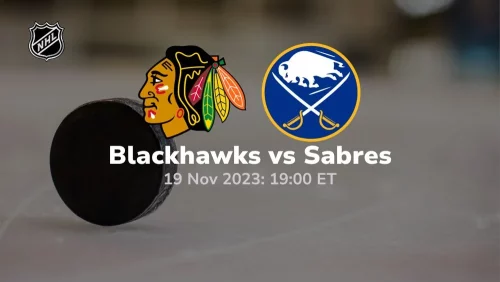 chicago blackhawks vs buffalo sabres 11/19/2023 sport preview