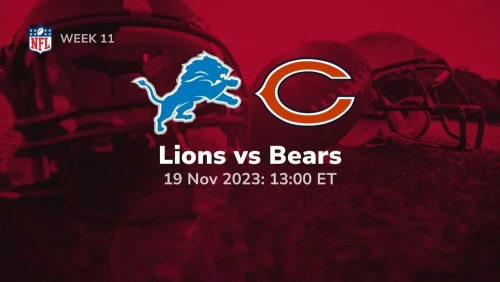 detroit lions vs chicago bears prediction 11/19/2023 sport preview