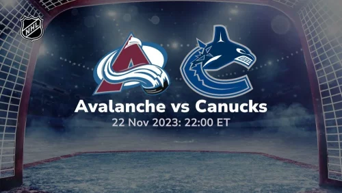 colorado avalanche vs vancouver canucks 11/22/2023 sport preview