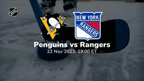 pittsburgh penguins vs new york rangers 11/22/2023 sport preview