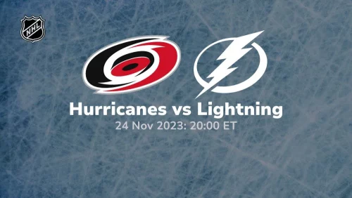 carolina hurricanes vs tampa bay lightning 11/24/2023 sport preview