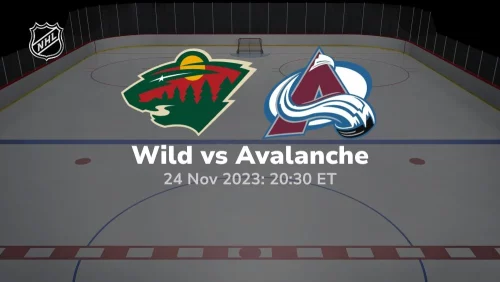 minnesota wild vs colorado avalanche 11/24/2023 sport preview