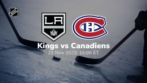 los angeles kings vs montreal canadiens 11/25/2023 sport preview