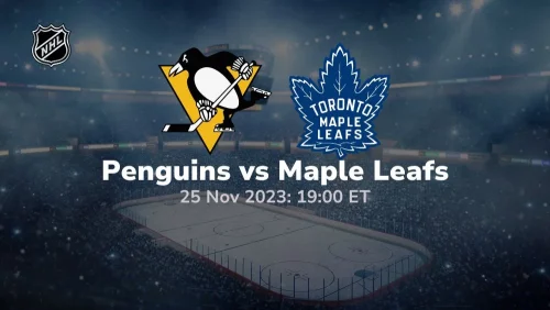 pittsburgh penguins vs toronto maple leafs 11/25/2023 sport preview