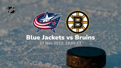 columbus blue jackets vs boston bruins 11/27/2023 sport preview