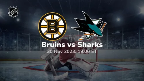 boston bruins vs san jose sharks 11/30/2023 sport preview