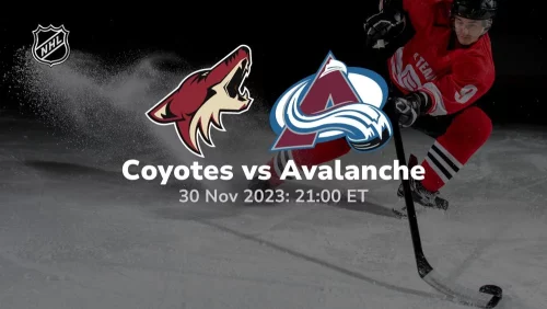 arizona coyotes vs colorado avalanche 11/30/2023 sport preview