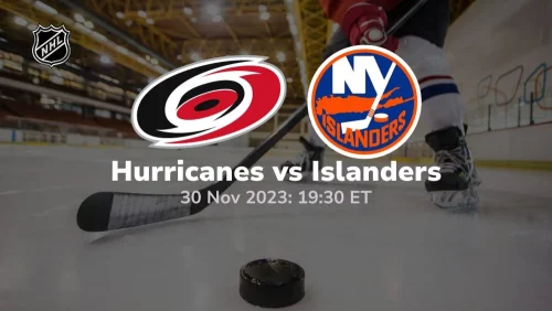 carolina hurricanes vs new york islanders 11/30/2023 sport preview