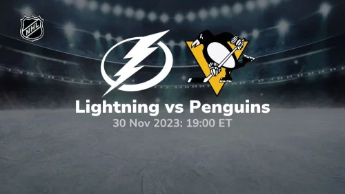 tampa bay lightning vs pittsburgh penguins 11/30/2023 sport preview
