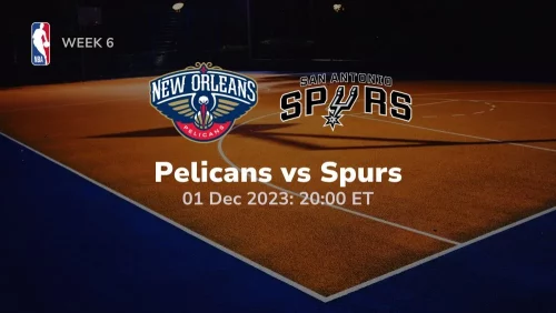 new orleans pelicans vs san antonio spurs prediction 12/01/2023 sport preview