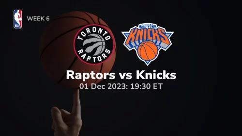toronto raptors vs new york knicks prediction 12/01/2023 sport preview