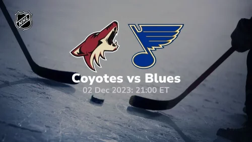 arizona coyotes vs st louis blues 12/02/2023 sport preview