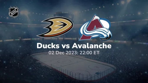 anaheim ducks vs colorado avalanche 12/02/2023 sport preview