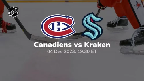 montreal canadiens vs seattle kraken 12/04/2023 sport preview