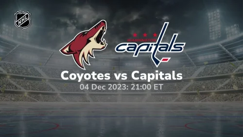 arizona coyotes vs washington capitals 12/04/2023 sport preview