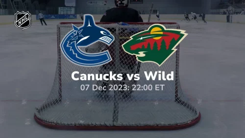 vancouver canucks vs minnesota wild 12/07/2023 sport preview