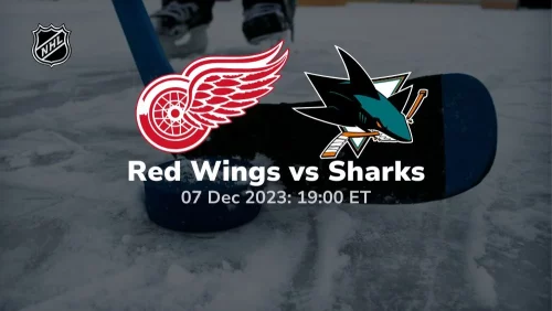 detroit red wings vs san jose sharks 12/07/2023sportpreview