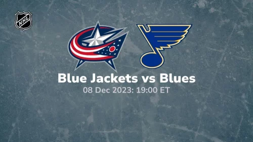 columbus blue jackets vs st louis blues 12/08/2023 sport preview
