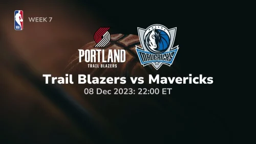 portland trail blazers vs dallas mavericks prediction 12/08/2023 sport preview