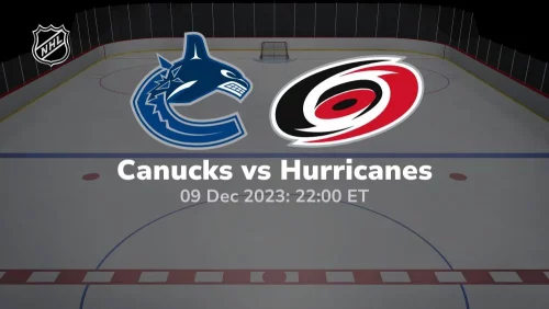 vancouver canucks vs carolina hurricanes 12/09/2023 sport preview