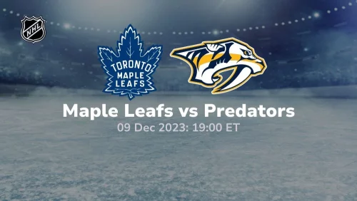 toronto maple leafs vs nashville predators 12/09/2023 sport preview