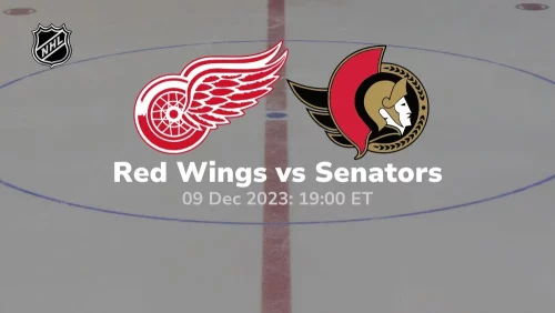 detroit red wings vs ottowa senators 12/09/2023 sport preview
