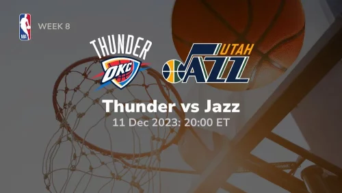 oklahoma city thunder vs utah jazz prediction 12/11/2023 sport preview