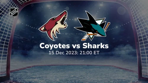 arizona coyotes vs san jose sharks 12/15/2023 sport preview