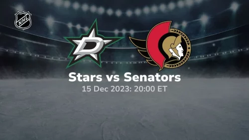 dallas stars vs ottowa senators 12/15/2023 sport preview