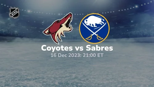 arizona coyotes vs buffalo sabres 12/16/2023 sport preview