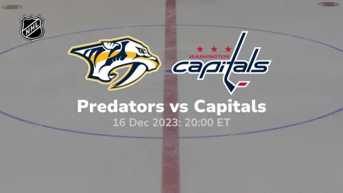 nashville predators vs washington capitals 12/16/2023 sport preview