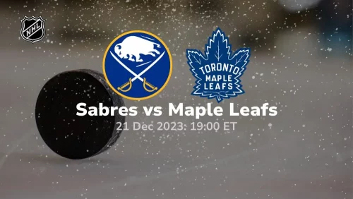 buffalo sabres vs toronto maple leafs 12/21/2023 sport preview