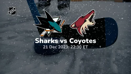 san jose sharks vs arizona coyotes 12/21/2023 sport preview