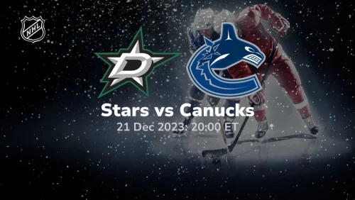 dallas stars vs vancouver canucks 12/21/2023 sport preview