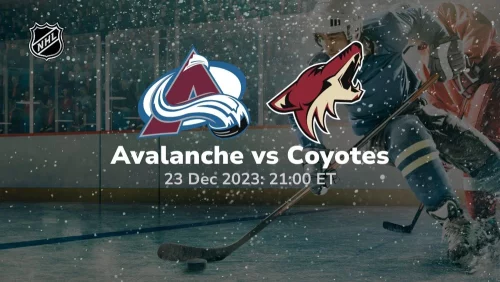 colorado avalanche vs arizona coyotes 12/23/2023 sport preview