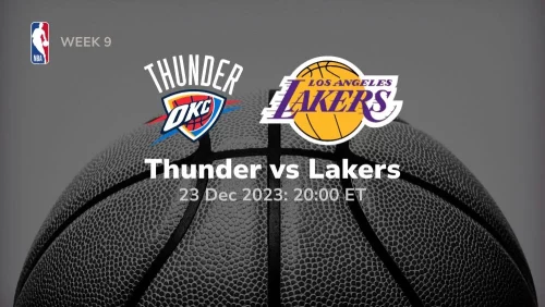 oklahoma city thunder vs los angeles lakers 12/23/2023 sport preview