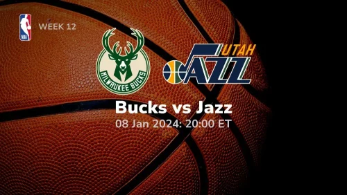 milwaukee bucks vs utah jazz 01/08/2024 sport preview