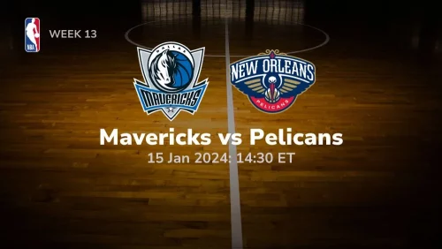 dallas mavericks vs new orleans pelicans 01/15/2024 sport preview