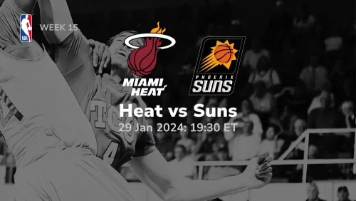 miami heat vs pheonix suns 01/29/2024 sport preview