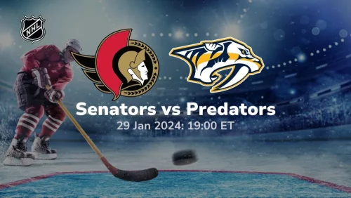 ottowa senators vs nashville predators 01/29/2024 sport preview