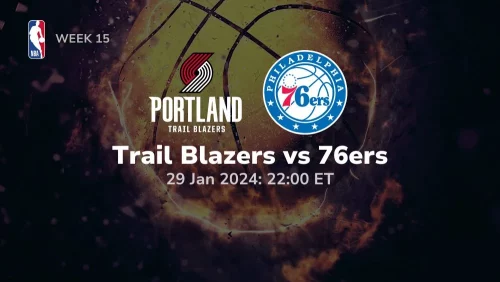 portland trail blazers vs philadelphia 76ers 01/29/2024 sport preview