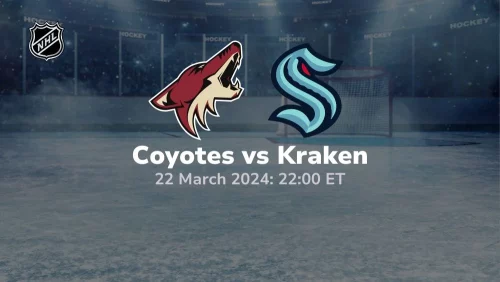 arizona coyotes vs seattle kraken 03/22/2024 sport preview