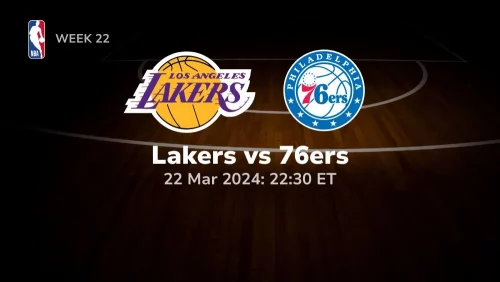 los angeles lakers vs philadelphia 76ers 03/22/2024 sport preview